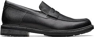 Clarks Black Leather Un Shire Step Mens Casual Slip on Size 47