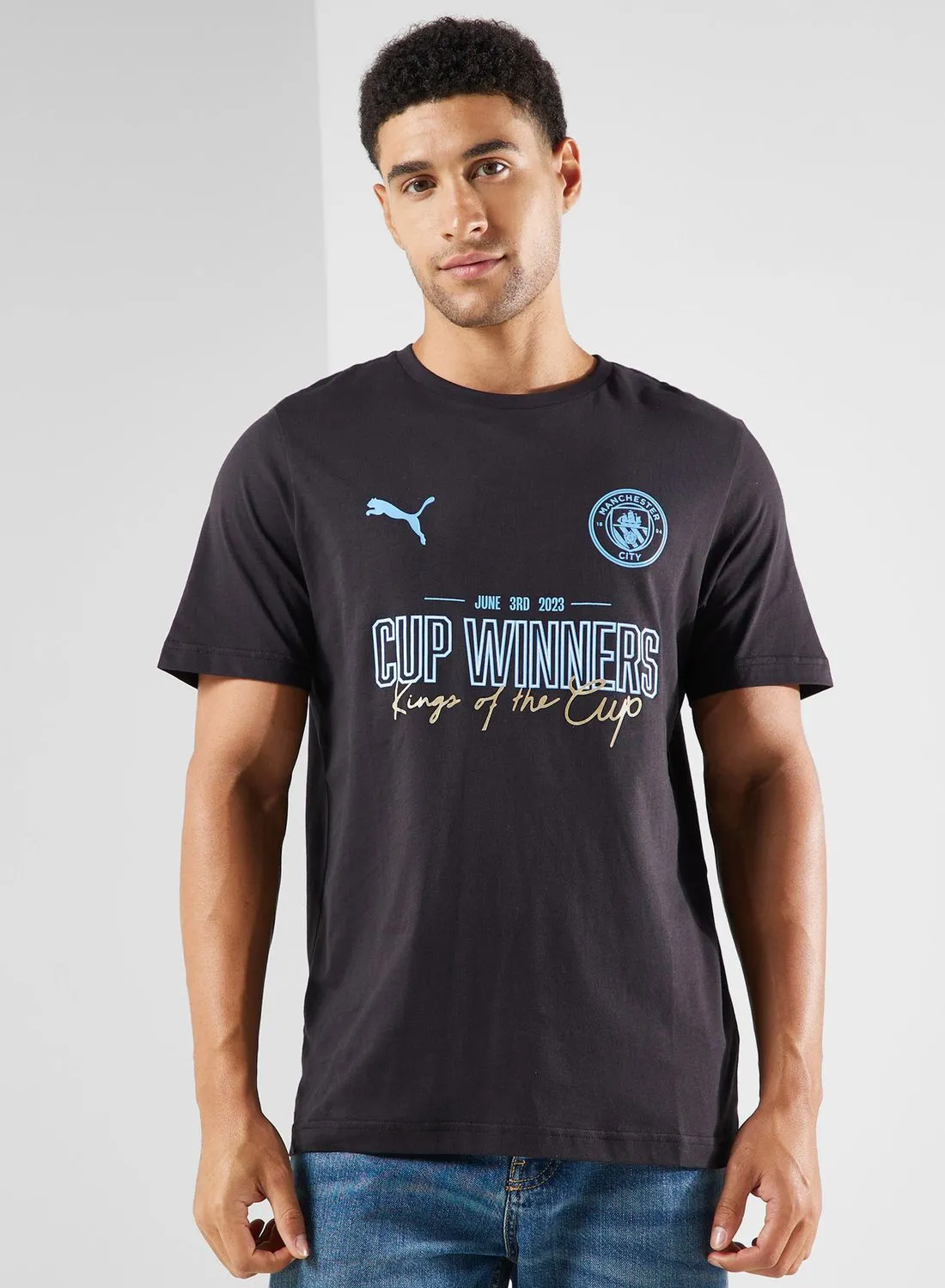 PUMA Manchester City Fa Cup Winners T-Shirt