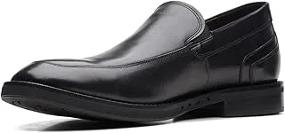 Clarks Black Leather Un Hugh Step Mens Formal Slip on Size 44.5