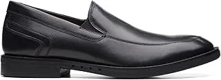 Clarks Black Leather Un Hugh Step Mens Formal Slip on Size 45