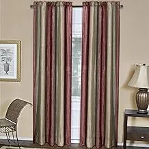 Ombre Panel Light Filtering Semi-Sheer Window Curtain - 84 Inch Length, 50 Inch Width - Burgundy- Light Filtering Soft Polyester Drapes for Bedroom Living & Dining Room by Achim Home Decor