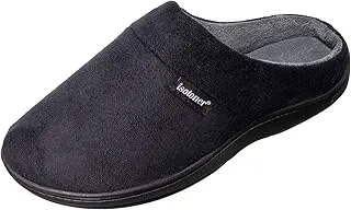 isotoner Men's Microsuede Devin Slip On Slipper with with Cooling Memory Foam for Indoor/Outdoor Comfort