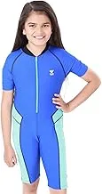 TYR Kids in Aerofit Kneesuit Cobalt/Oasis/Black