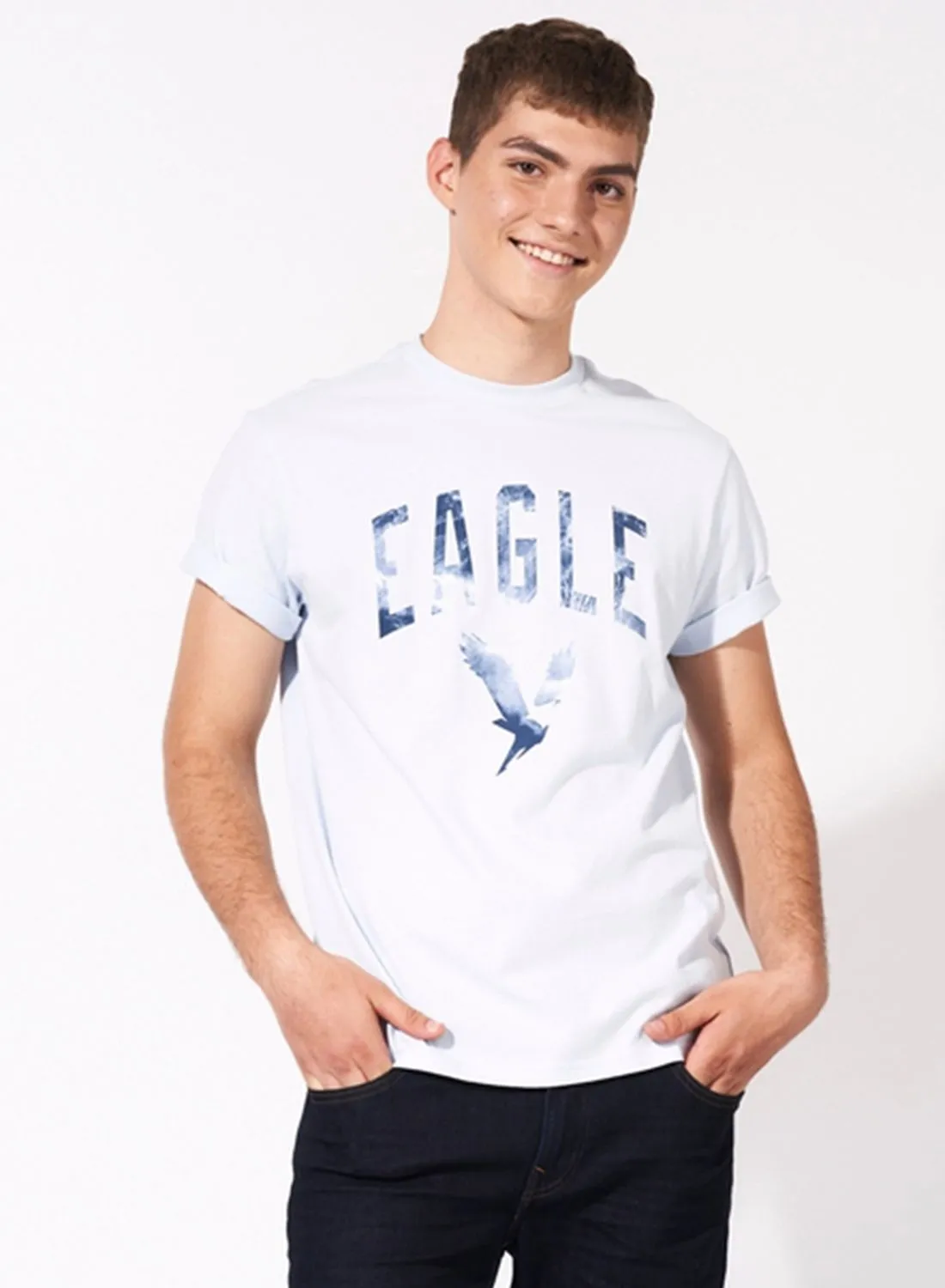 American Eagle Chest Logo Crew Neck T-Shirt