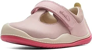 Clarks Dusty Pink Leather RollerBrightT. Infant Girls Leather Shoes Size 22