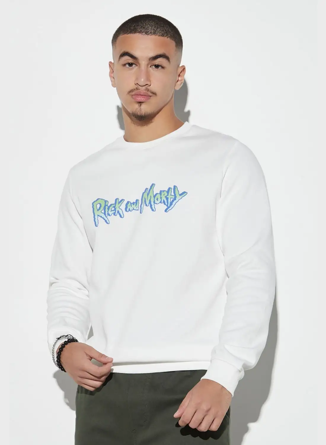SP Characters Rick And Morty Graphic Print Sweatshirt