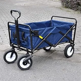 Trolley 4 Wheel Beach Cart Duty Folding Bag Garden Trolley Cart Hand Pull Wheelbarrow Camp Trolley Outdoor Utility Wagon Beach Sports Carriage, Model11