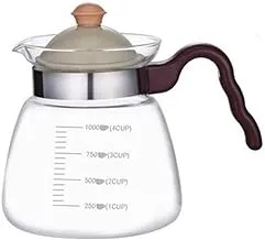 Borosilicate Glass Heat Resistant Coffee Bowl 900 ml with Plastic Handle