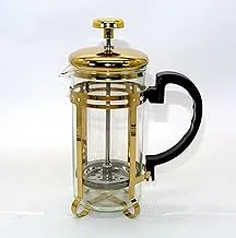 Coffee Maker French Press Coffee Tea Maker With Spoon Golden Color - 600ml