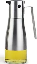 230ml Olive Oil and Vinegar Dispenser with Handle & Stainless Steel Non-Drip Body | Oil Dispenser Bottle for Kitchen and Restaurant