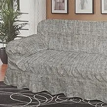 Arabesque Sofa Cover, Three Seaters, Grey