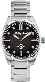 Mathey-Tissot Men's Ranger MTWG4001101 Swiss Quartz Watch, SILVER, 21MM, Mathey Tissot Ranger Collection Three Hand Watch