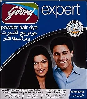 Godrej Expert Powder Hair Dye Natural Black 10gm Pack