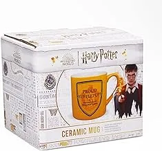 Harry Potter Mug - Proud Hufflepuff - Work Mug - 325ml Mugs for Adults - Hufflepuff Merchandise Cup