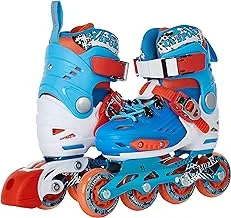 TA Sport GW-088 Slalom Inline Skate Shoes, Small, Orange/Blue