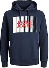 A/S Men's Jjecorp Logo Sweat Hood Play Noos Sweatshirt, Blazer Navy, XL