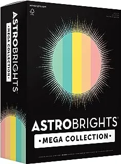 Astrobrights Mega Collection, Colored Paper, 5-Color Assortment, 625 Sheets, 24 lb./89 gsm, 8.5