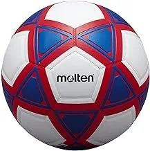 Molten Football Synthetic Leather/White, Blue & Red/Mat Finish # 5