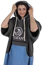 Seafans Poncho Swimming Towel, Blue