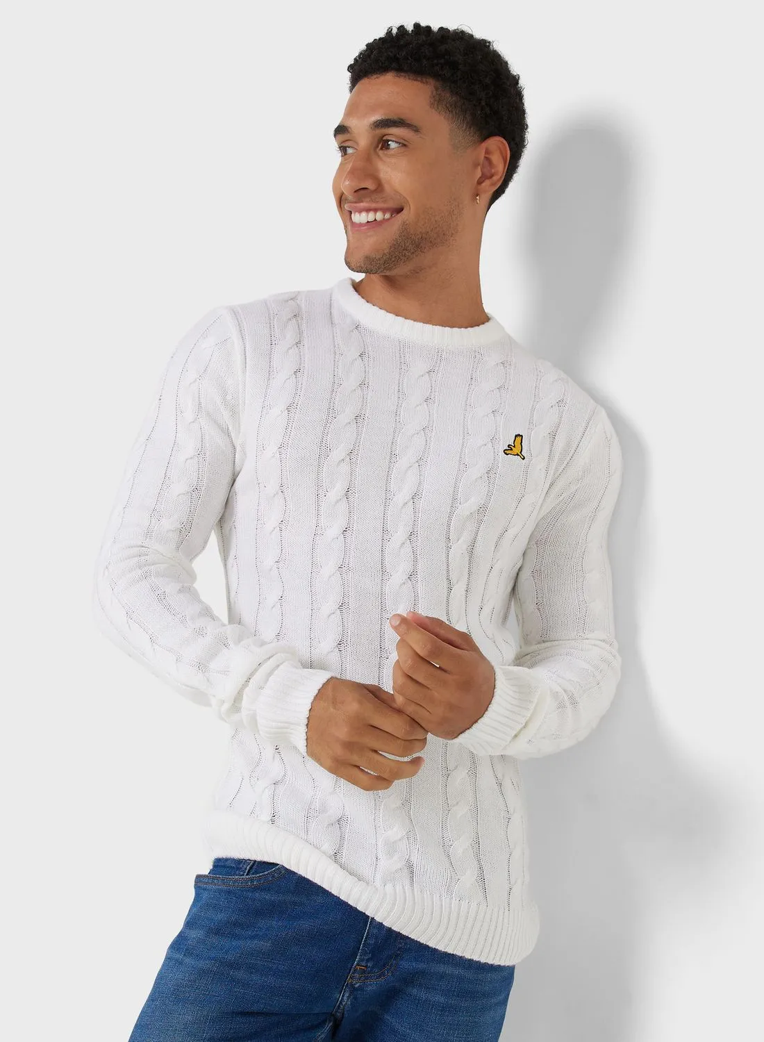 BRAVE SOUL Cable Knit Sweater