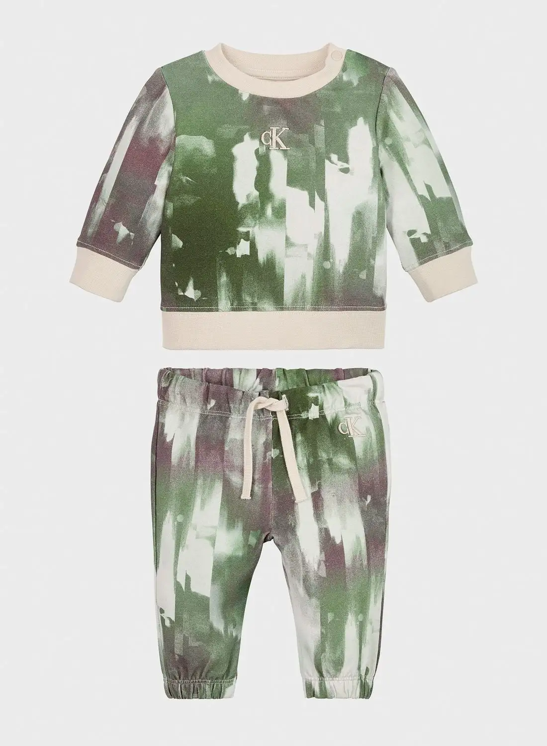 Calvin Klein Jeans Infant Camouflage Sweatshirt Set