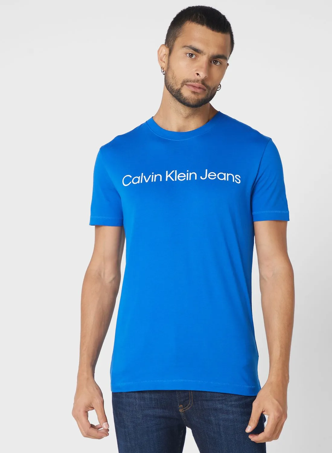 Calvin Klein Jeans Institutional Logo Crew Neck T-Shirt
