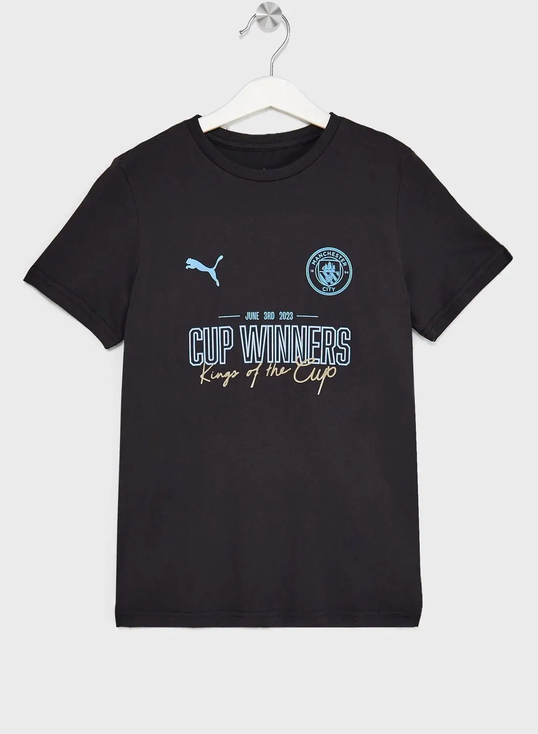 PUMA Youth Manchester City Fa Cup Winners T-Shirt