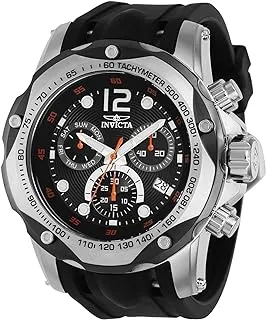 Invicta Men's Speedway 51mm Silicone Quartz Watch, Black (Model: 39727), Black, Quartz Watch