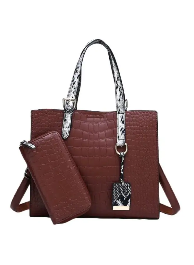 Generic 2-Piece Handbag Set Brown