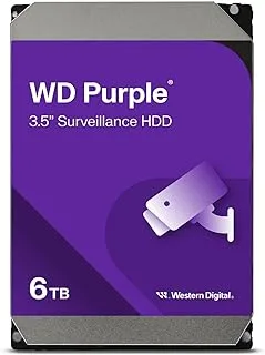 Western Digital 6TB WD Purple Surveillance Internal Hard Drive HDD - SATA 6 Gb/s, 256 MB Cache, 3.5