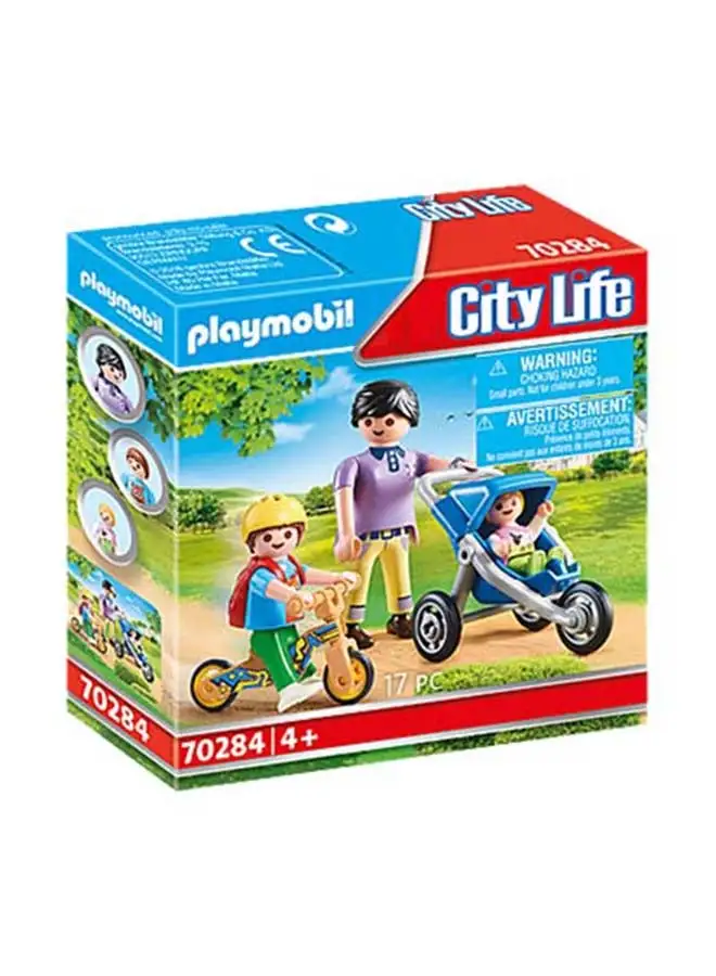 Playmobil 70284 70284 17-Piece City Life Mother With Children 3_years