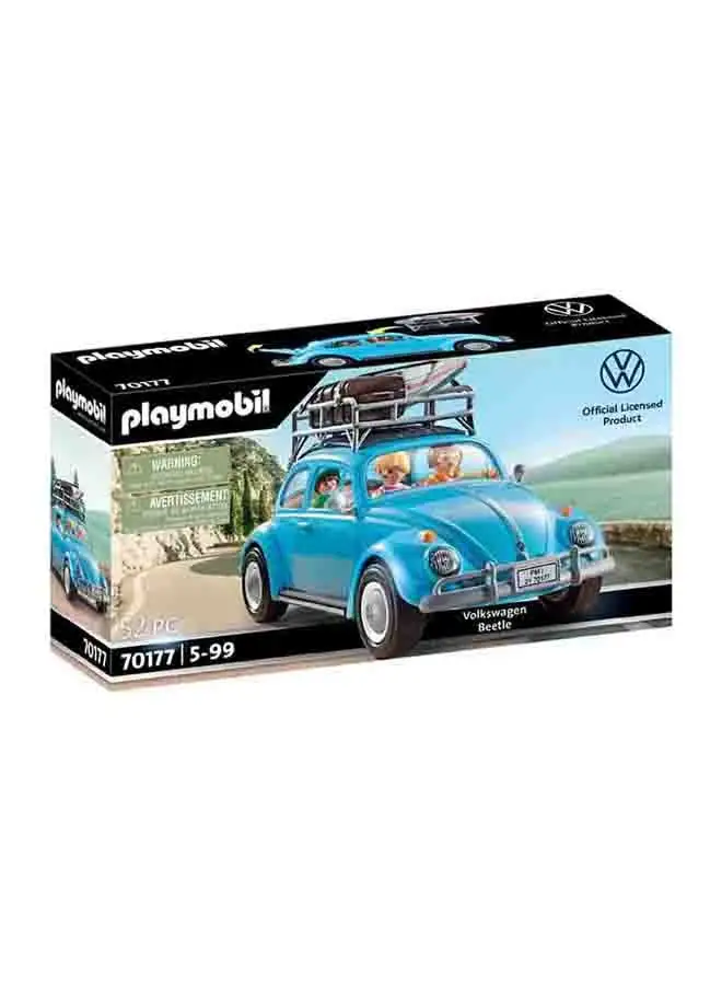Playmobil 52 Piece Volkswagen Beetle 4.1x9.3x4.1inch