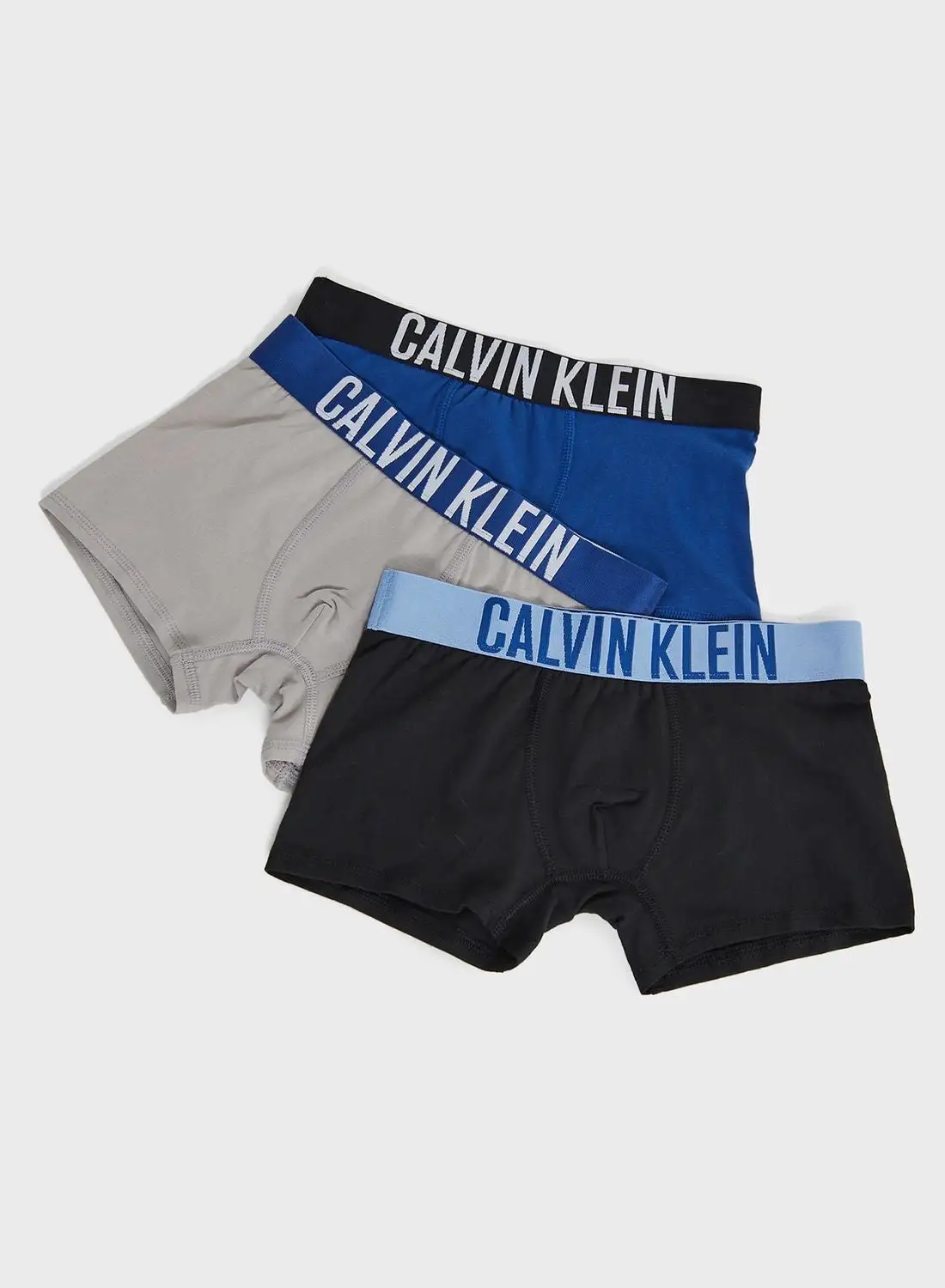 Calvin Klein Jeans Kids 3 Pack Logo Trunks