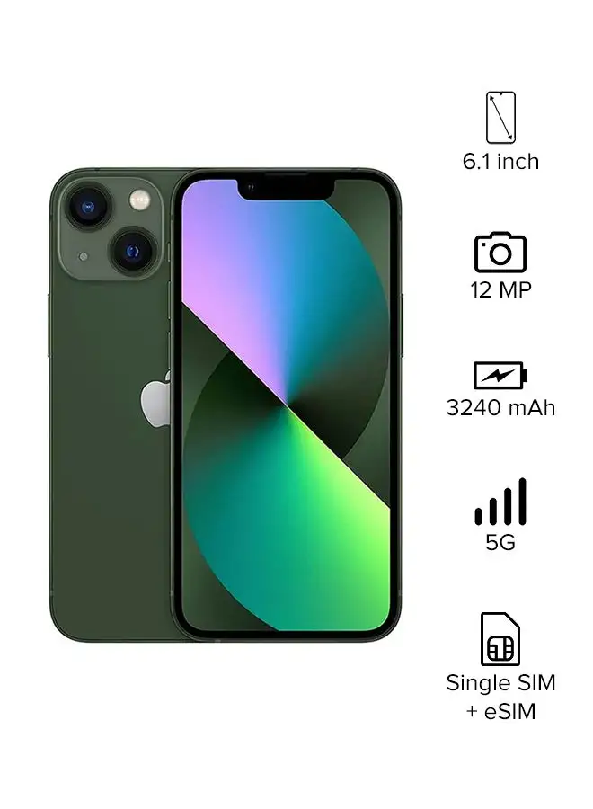Apple iPhone 13 512GB Green 5G With FaceTime - KSA Version