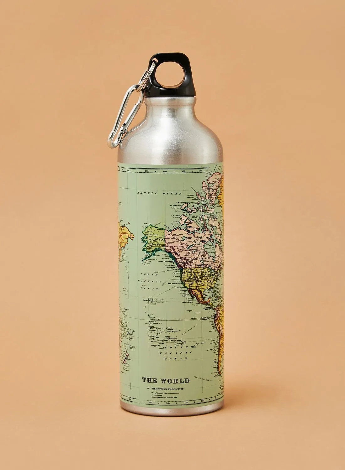 Gift Republic World Map Water Bottle