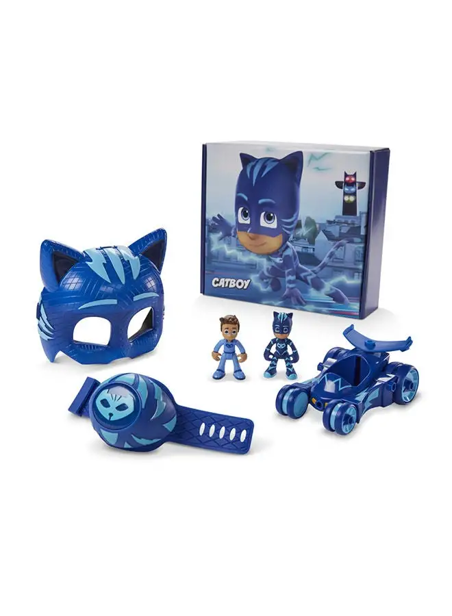 PJMASKS Pj Masks Catboy Power Pack Preschool Toy Set With 2 Pj Masks Action Figures Vehicle Wristband And Costume Mask For Kids Ages 3 And Up