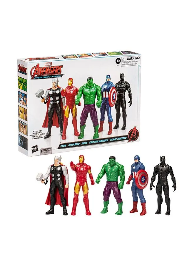 AVENGERS Marvel Beyond Earth's Mightiest Multipack, Set of 6 Inch Action Figures and Accessories, Marvel Toys for Kids Ages 4 and Up