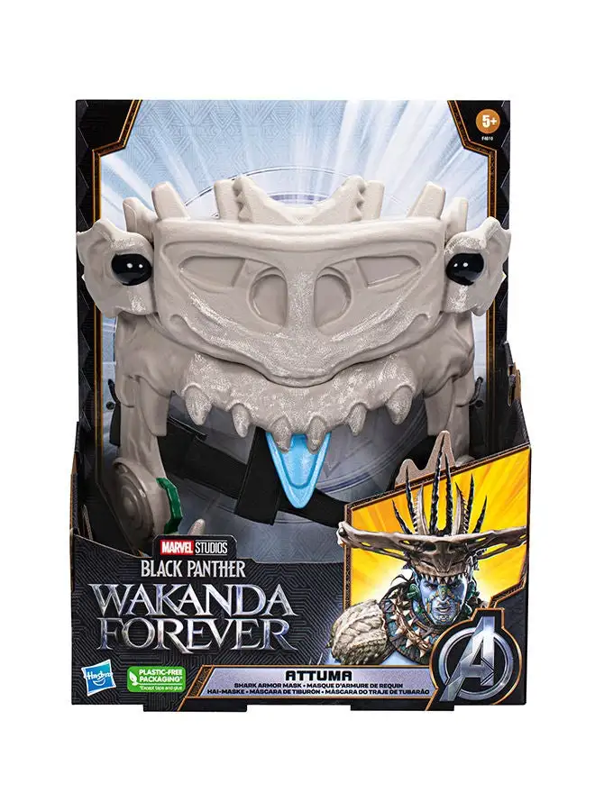 Black Panther Marvel Studios Wakanda Forever Attuma Shark Armor Mask Role Play Toy With Hammerhead Expansion Feature