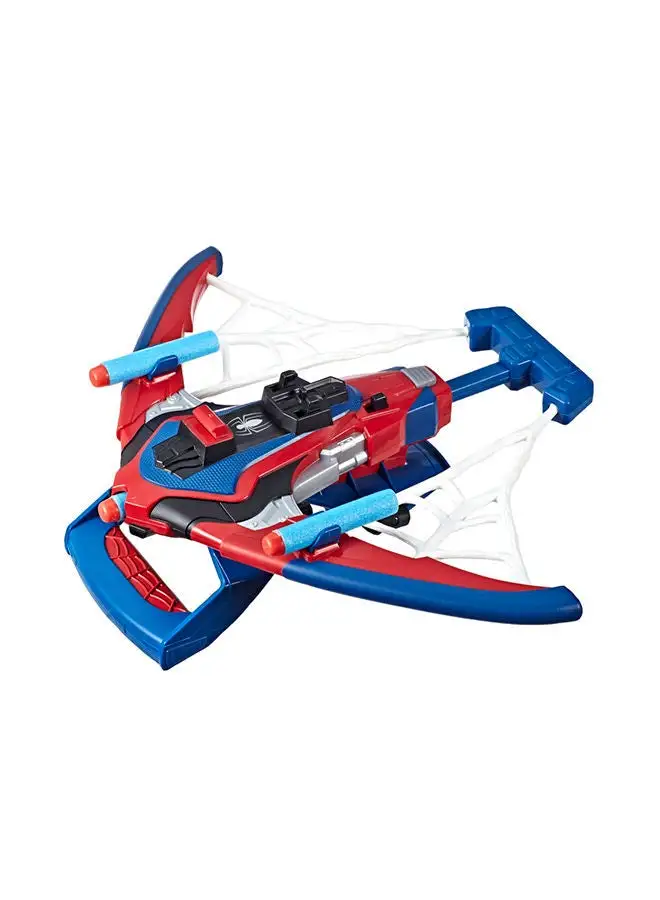 Spider-Man Marvel Web Shots Spiderbolt NERF Powered Blaster Toy, Fires Darts, Includes 3 Darts And Instructions