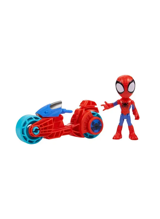 Spidey Marvel Spidey Action Figure With Motorcycle Preschool Toys