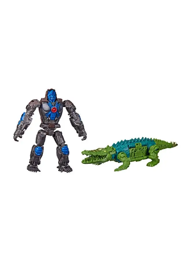 TRANSFORMERS Rise Of The Beasts Movie, Beast Alliance, Beast Combiners 2-Pack Optimus Primal Skullcruncher Toys, Ages 6 And Up - 5-inch