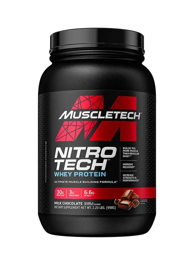 MuscleTech Nitro Tech Whey Protein  Milk Chocolate 2.2Lb