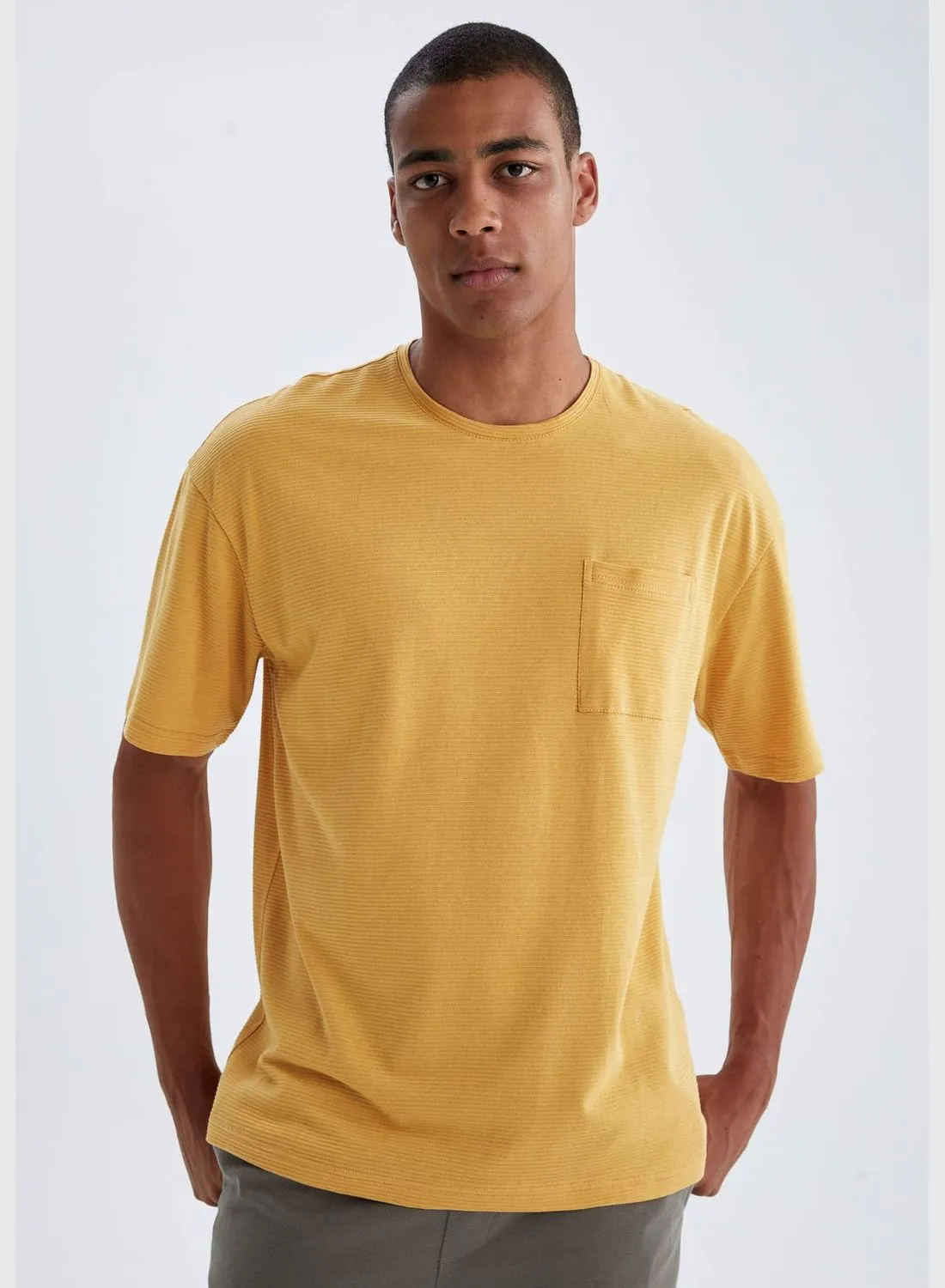 DeFacto Oversize Fit Crew Neck Short Sleeve Knit T-Shirt