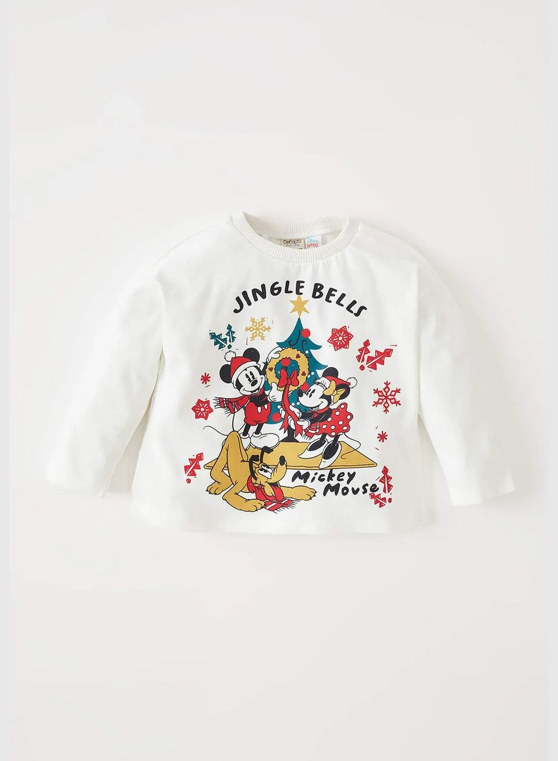 DeFacto Mickey & Minnie Licenced Regular Fit Long Sleeve T-shirt