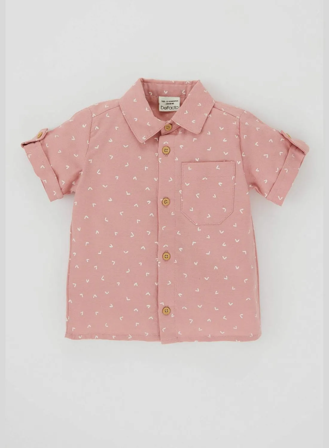 DeFacto BabyBoy Woven Top Short Sleeve Shirt