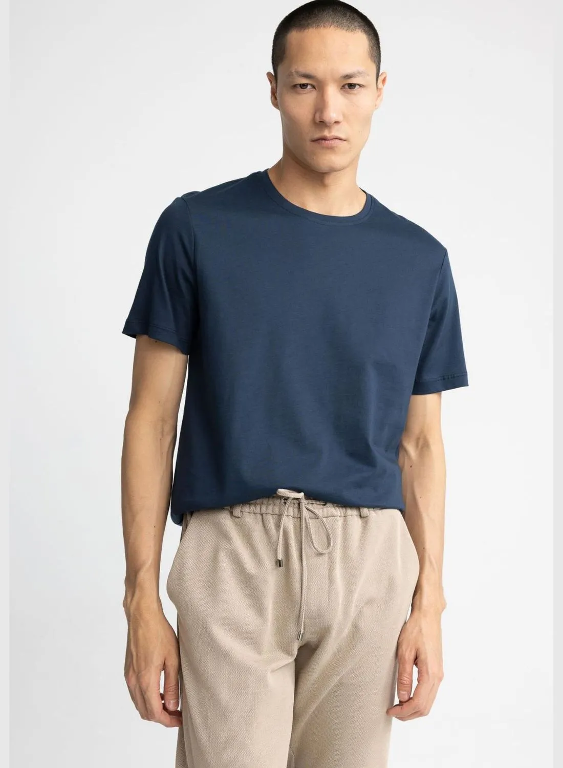 DeFacto Short-Sleeved Regular Fit Crew Neck T-Shirt