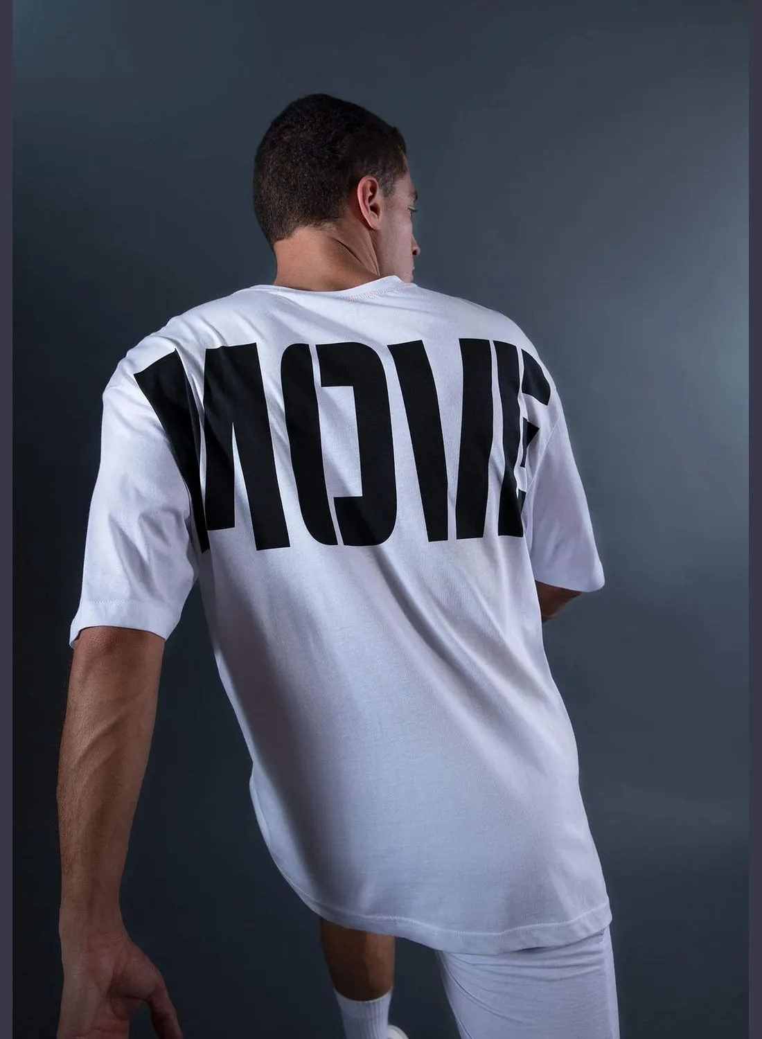 DeFacto Oversized Short Sleeve Back Print T-Shirt