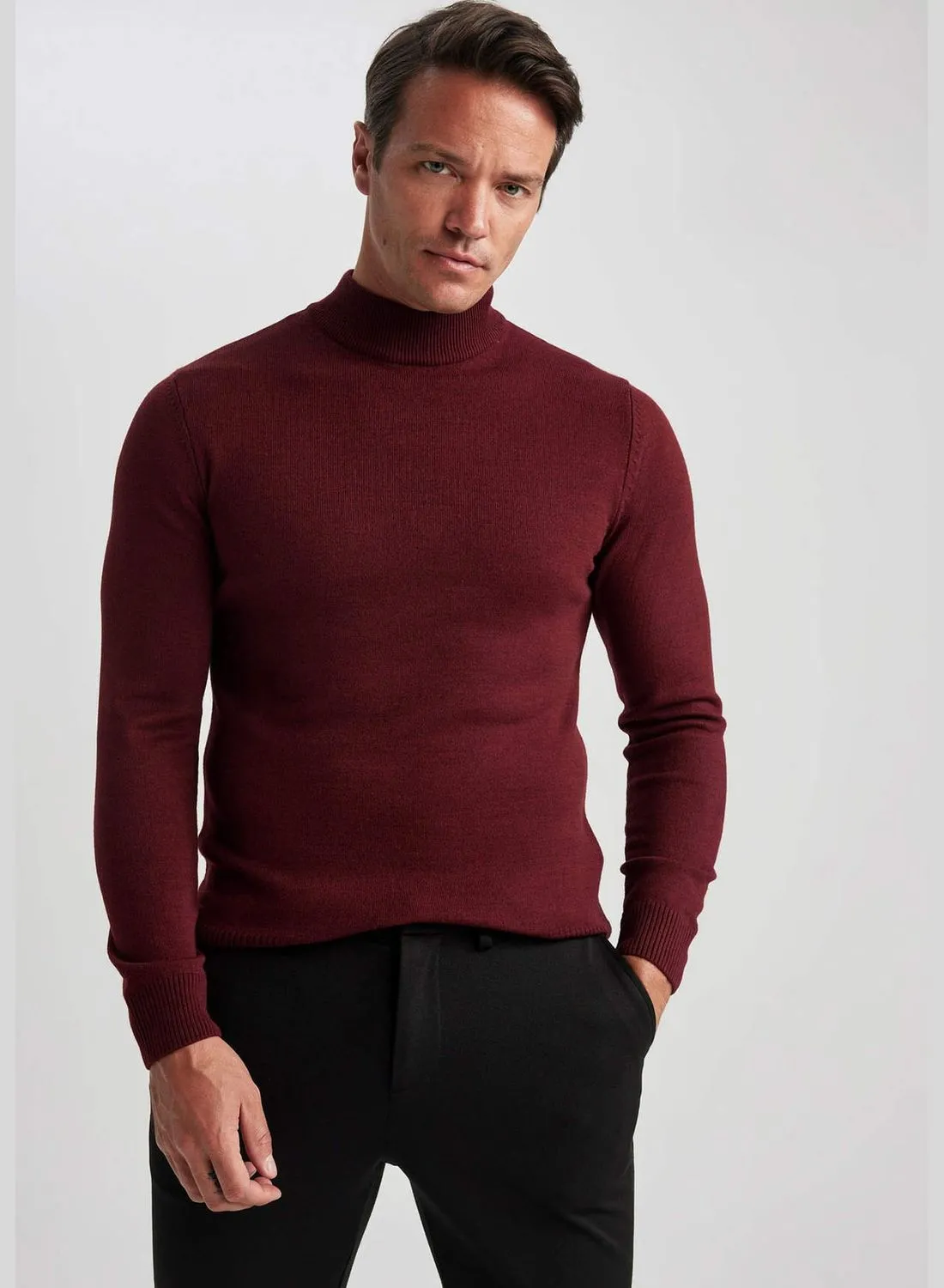 DeFacto Slim Fit Long Sleeve Turtleneck Sweater