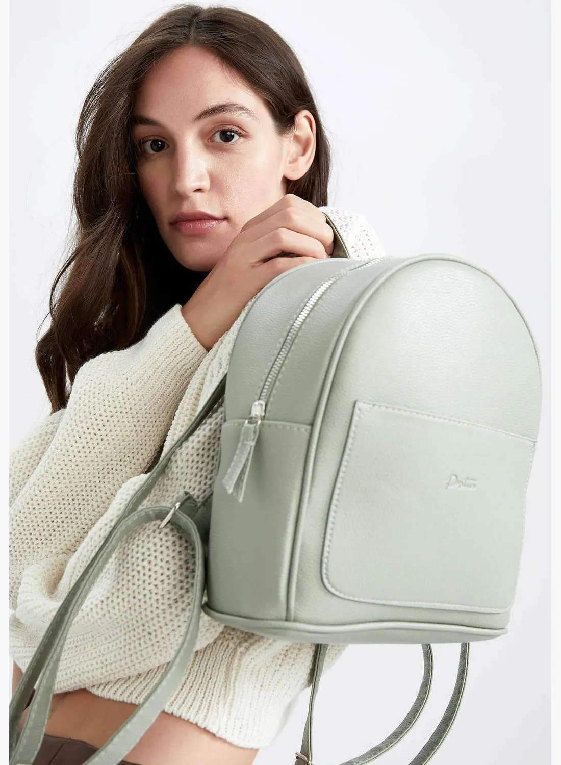 DeFacto Faux Leather Big Backpack