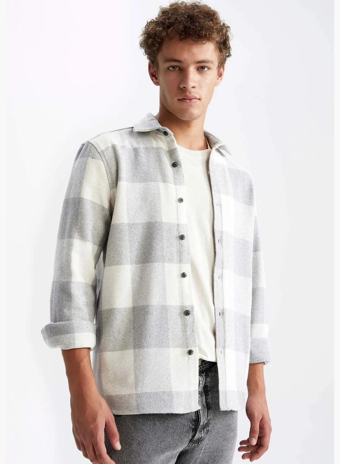 DeFacto Regular Fit Check Patterned Flannel Shirt
